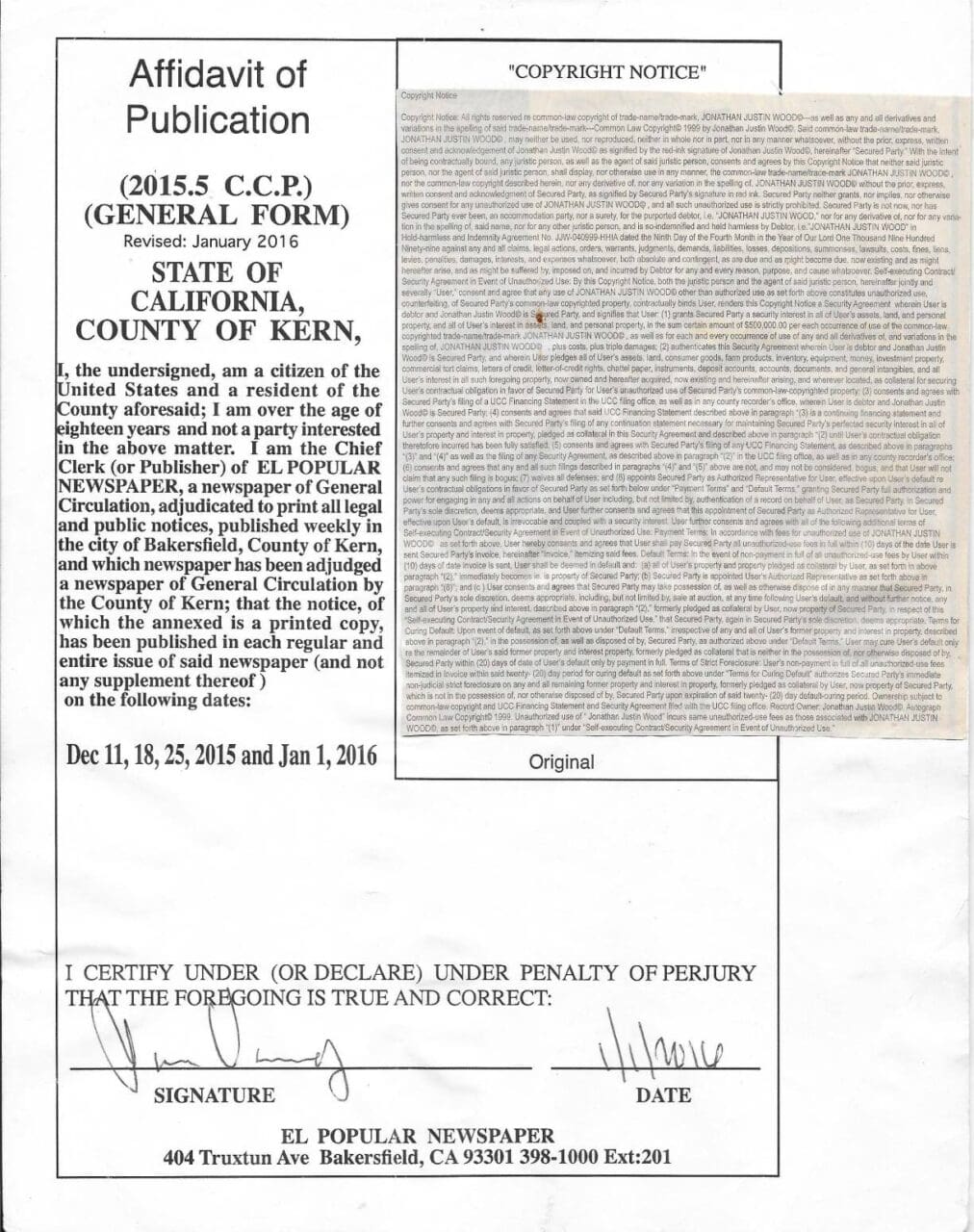 A picture of the front page of an old document.